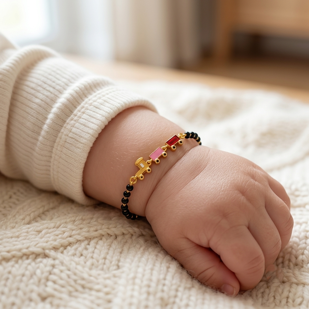 TRAIN SILVER BABY NAZARIYA BRACELET
