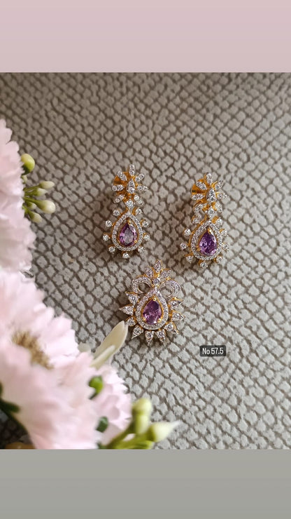SST 162 + 257 COMBO | PENDANT AND EARRING SET