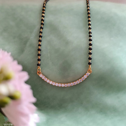 SST 078 | CURVED SPARKLE MANGALSUTRA