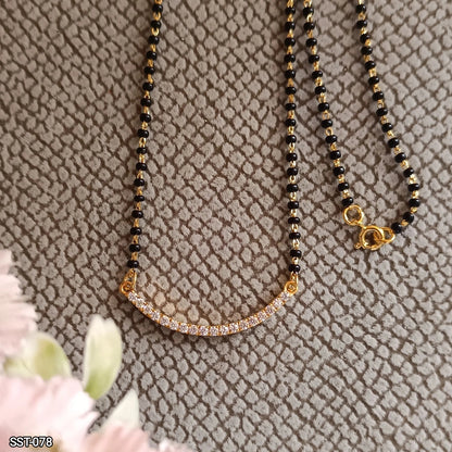 SST 078 | CURVED SPARKLE MANGALSUTRA