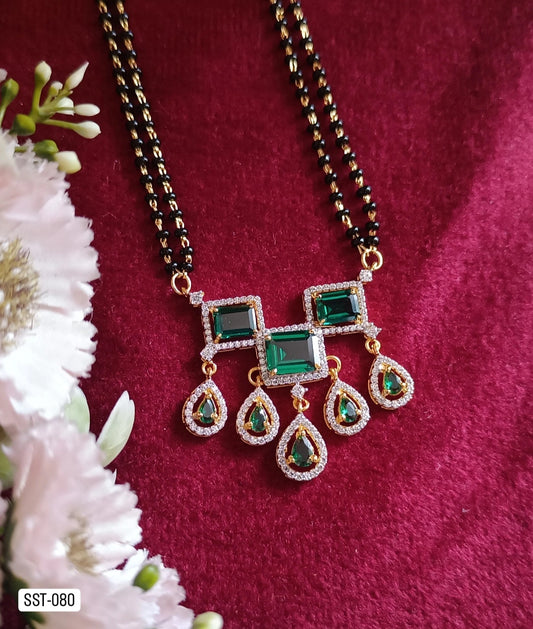 SST 080 | EMERALD TEARDROP MANGALSUTRA