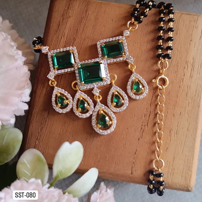 SST 080 | EMERALD TEARDROP MANGALSUTRA