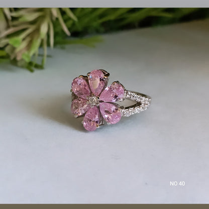 TIARA PINK ROSE RING | MADE TO ORDER