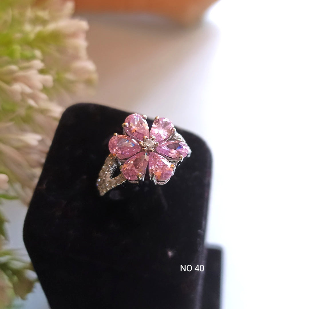 TIARA PINK ROSE RING | MADE TO ORDER