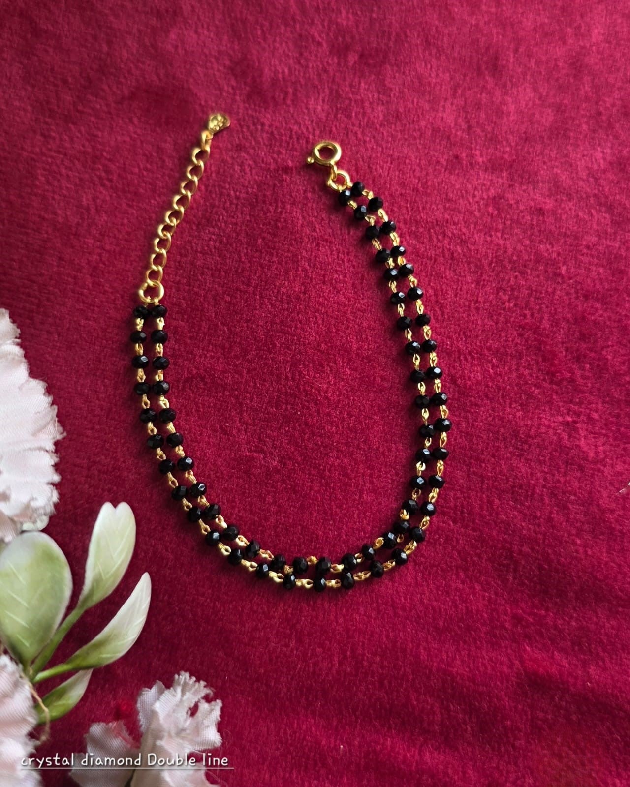 Crystal Diamond Double Layer Bracelet