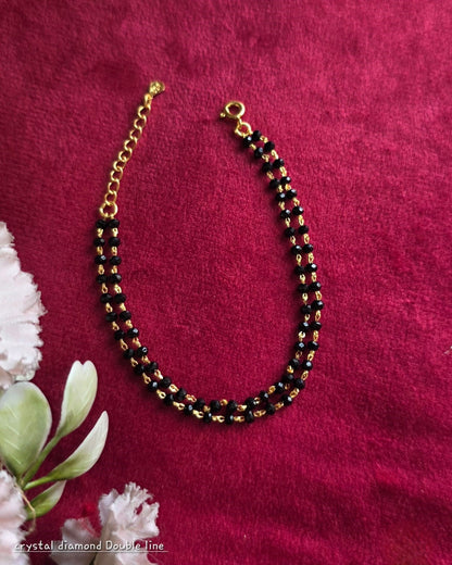 Crystal Diamond Double Layer Bracelet