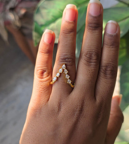 SST 181 | PEAR DIAMOND VANKI RING