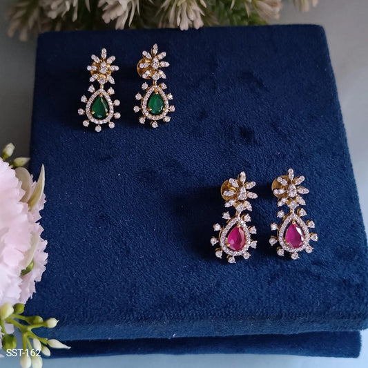 SST 162 | FLORAL DIAMOND EARRING