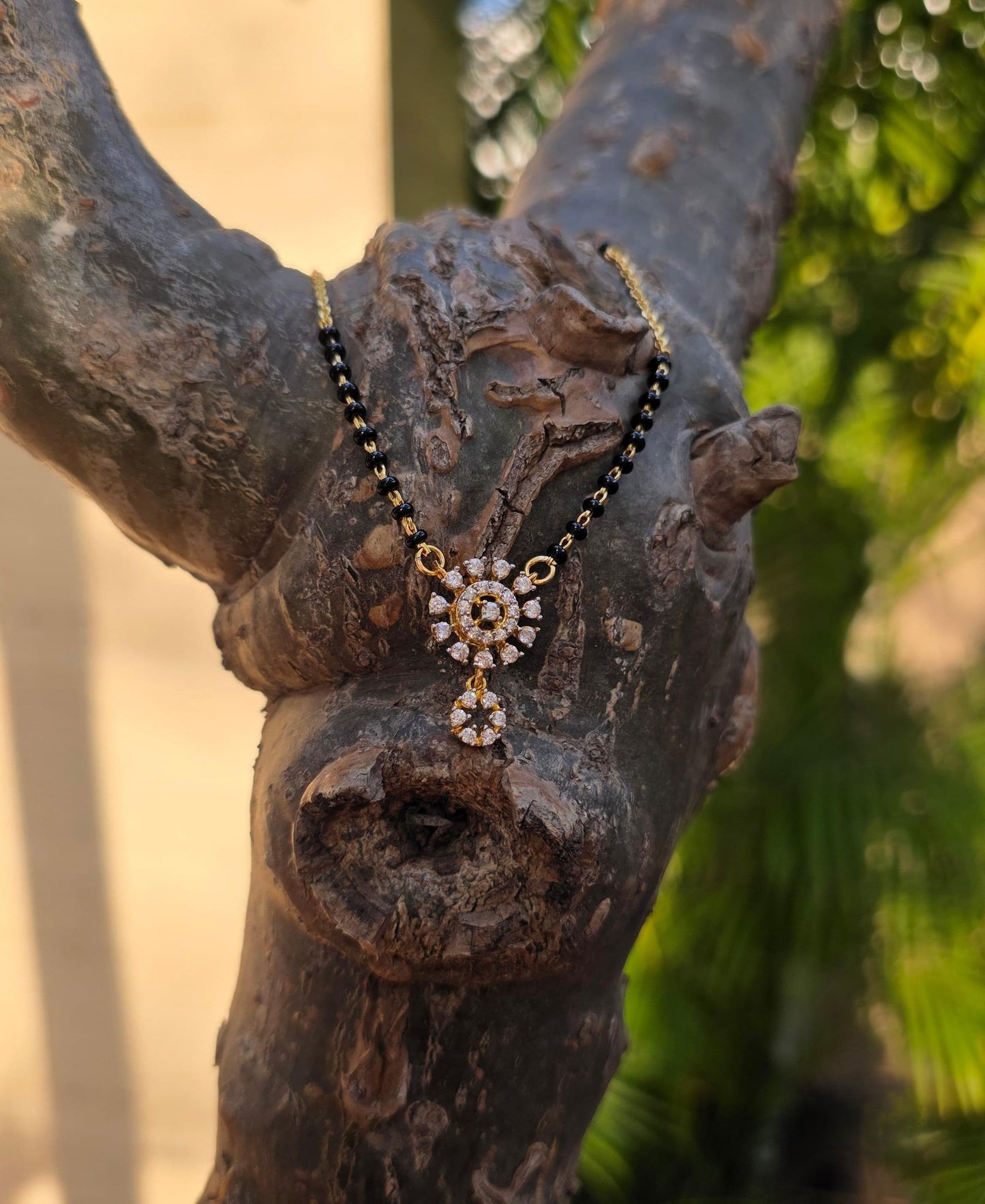 SST 270 |  STUNNING DIAMOND ACCENT MANGALSUTRA