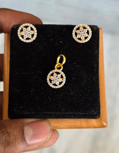 SST 280 | CHARMING CIRCLE PENDANT AND EARRINGS