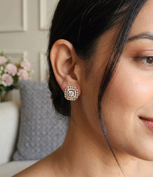 SST 627 | RADIANT HALO STUD EARRINGS