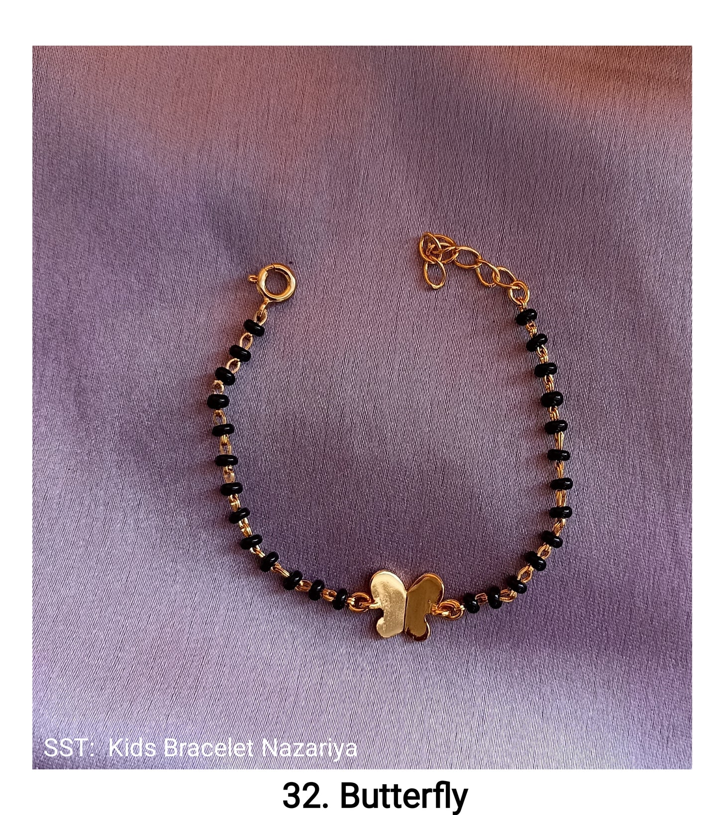 BUTTERFLY SILVER BABY NAZARIYA BRACELET