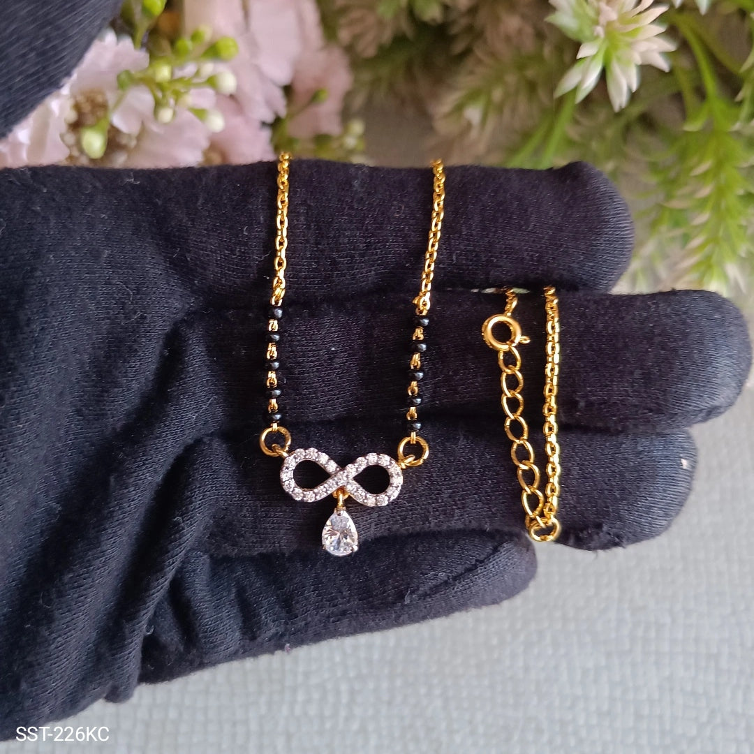 SST 226KC | INFINITY DIAMOND PENDANT MANGALSUTRA WITH KC CHAIN