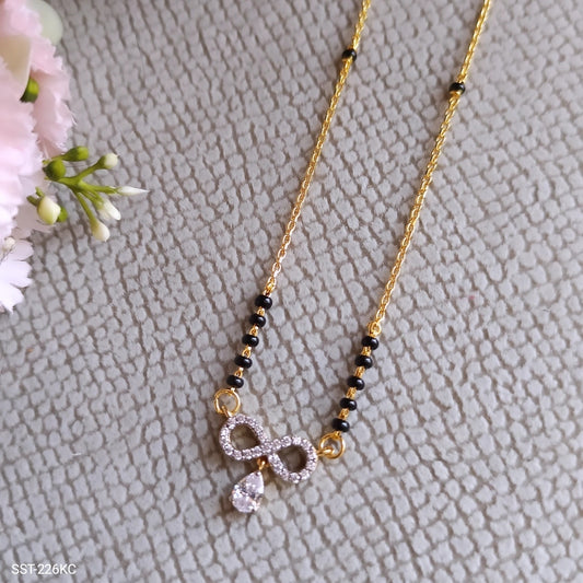 SST 226KC | INFINITY DIAMOND PENDANT MANGALSUTRA WITH KC CHAIN