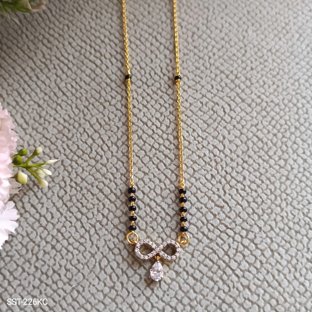 SST 226KC | INFINITY DIAMOND PENDANT MANGALSUTRA WITH KC CHAIN