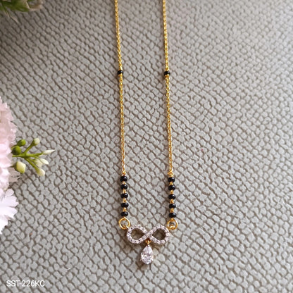 SST 226KC | INFINITY DIAMOND PENDANT MANGALSUTRA WITH KC CHAIN