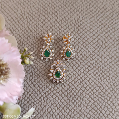 SST 162 + 257 COMBO | PENDANT AND EARRING SET