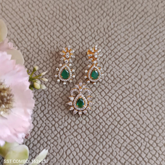 SST 162 + 257 COMBO | PENDANT AND EARRING SET