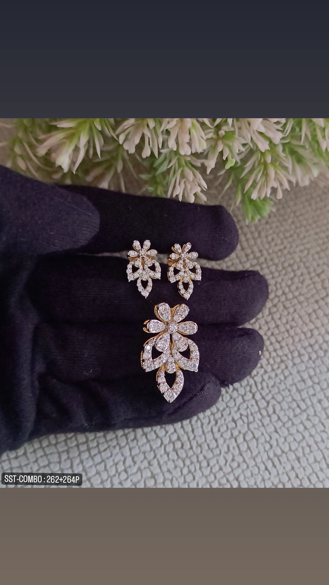 SST 262 + 264 COMBO | PENDANT AND EARRING SET