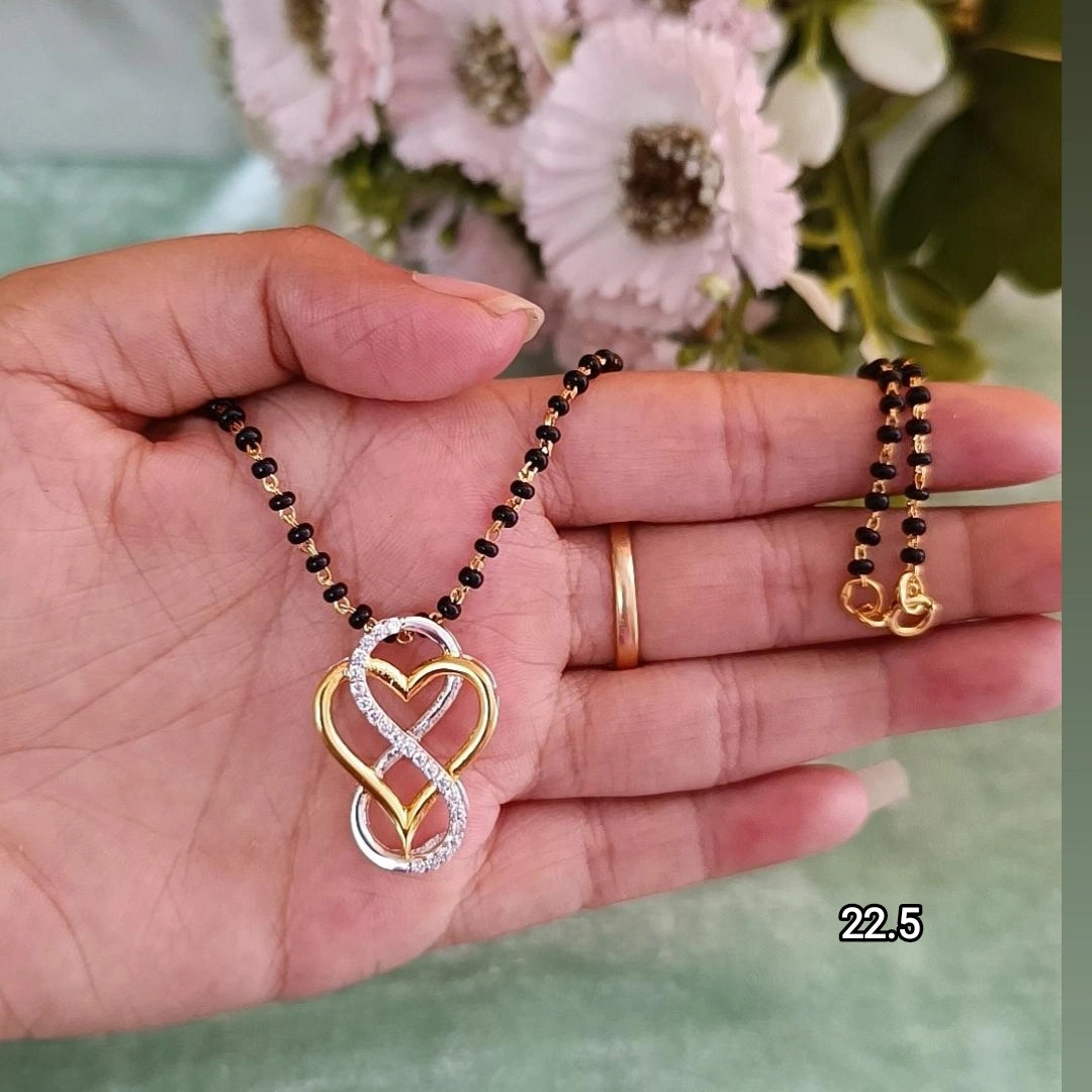 SST 252 | HEART-SHAPED INFINITY PENDANT MANGALSUTRA