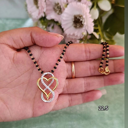 SST 252 | HEART-SHAPED INFINITY PENDANT MANGALSUTRA