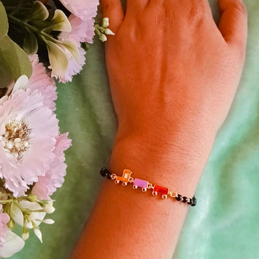 TRAIN SILVER BABY NAZARIYA BRACELET