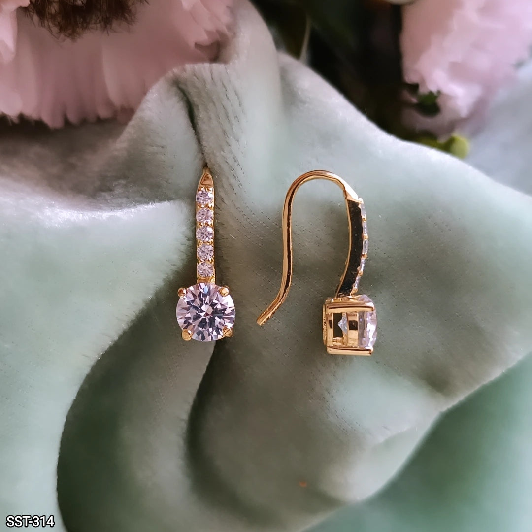 SST 314 | ELEGANT CRYSTAL DROP EARRINGS