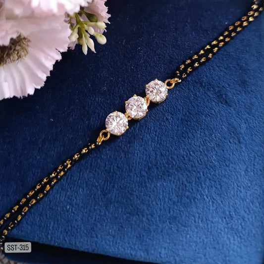 SST 315 |  TRIPLE CRYSTAL HAND MANGALSUTRA