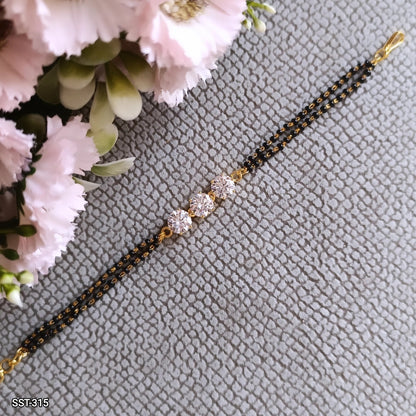 SST 315 |  TRIPLE CRYSTAL HAND MANGALSUTRA