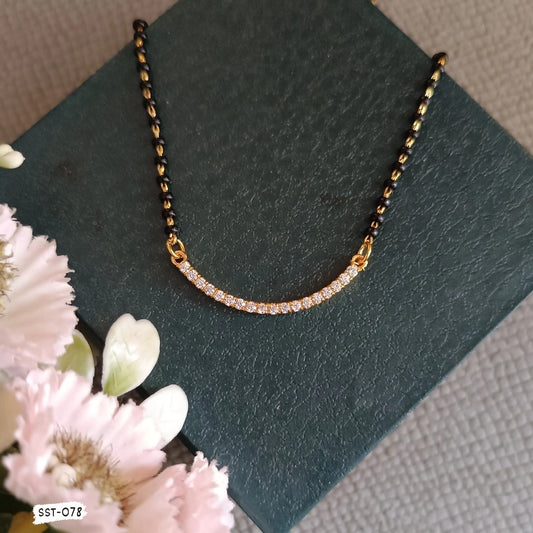 SST 078 | CURVED SPARKLE MANGALSUTRA