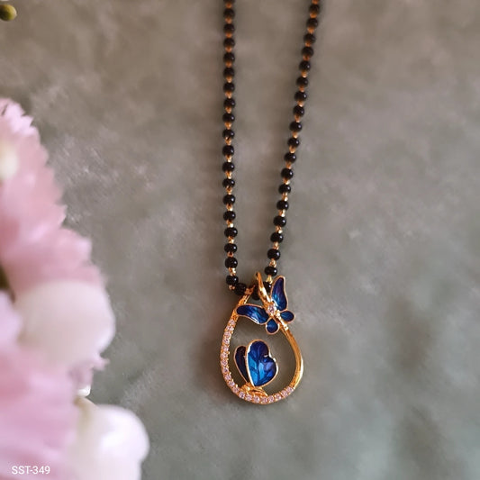SST 349 | BUTTERFLY TEARDROP PENDENT MANGALSUTRA