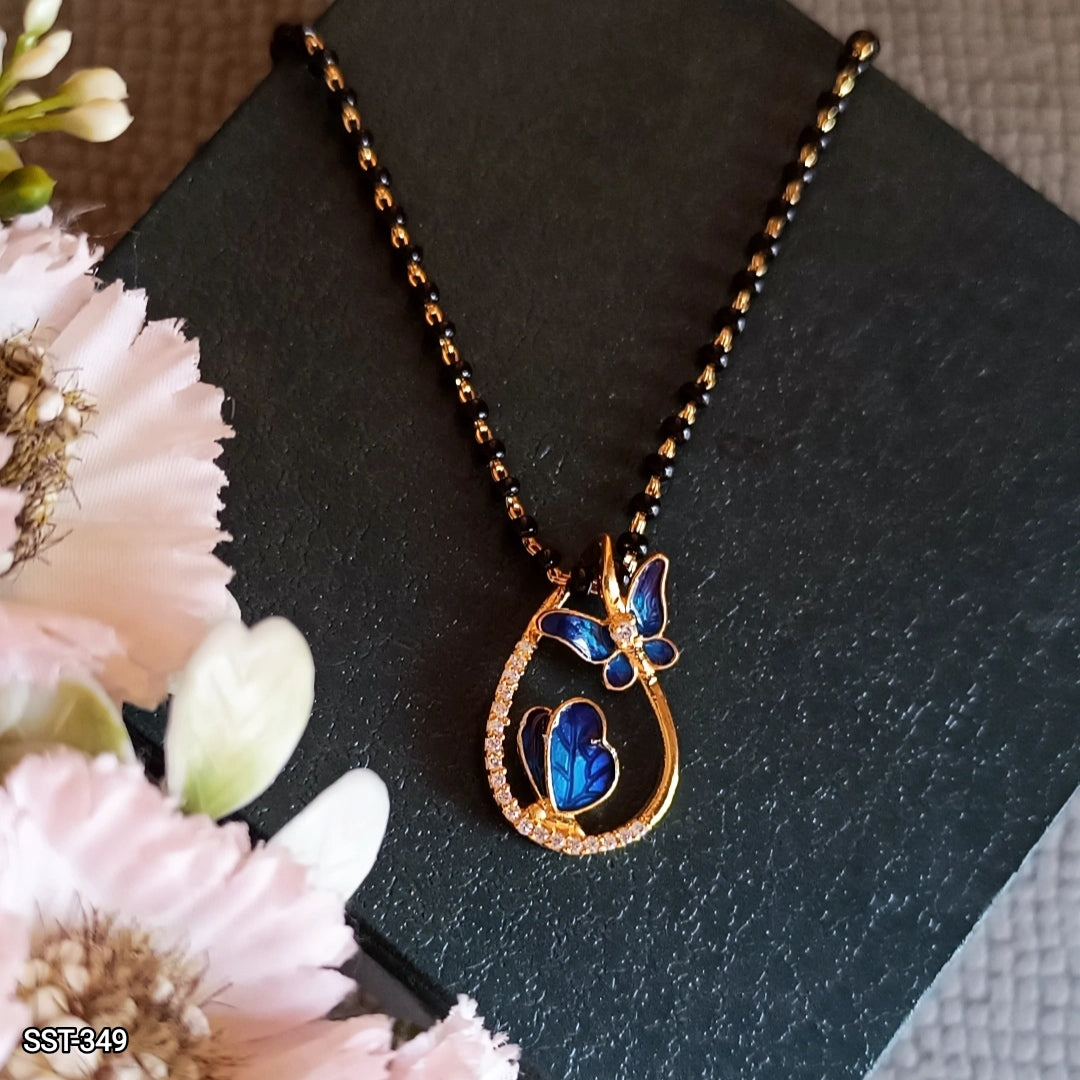 SST 349 | BUTTERFLY TEARDROP PENDENT MANGALSUTRA