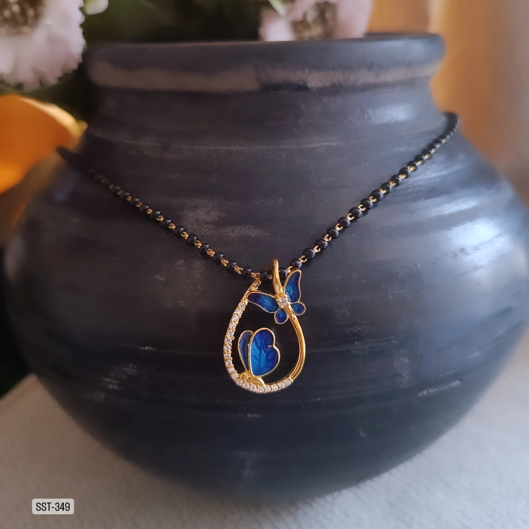SST 349 | BUTTERFLY TEARDROP PENDENT MANGALSUTRA