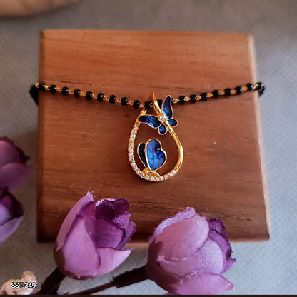 SST 349 | BUTTERFLY TEARDROP PENDENT MANGALSUTRA