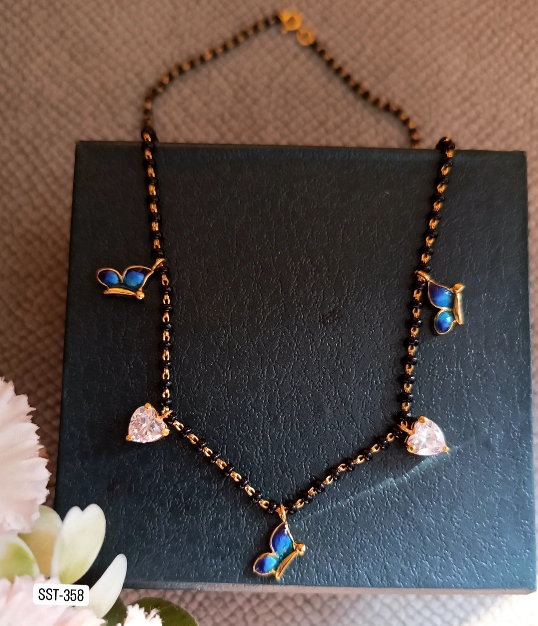 SST 358 | CHARMING BUTTERFLY AND HEART MANGALSUTRA
