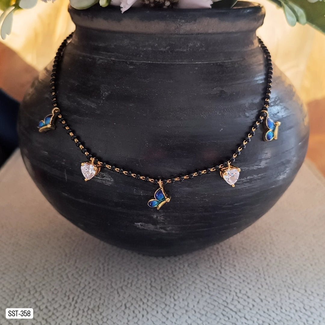 SST 358 | CHARMING BUTTERFLY AND HEART MANGALSUTRA