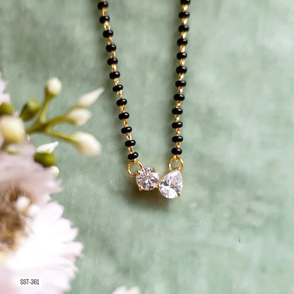 SST 361 | CHARMING DOUBLE STONE MANGALSUTRA