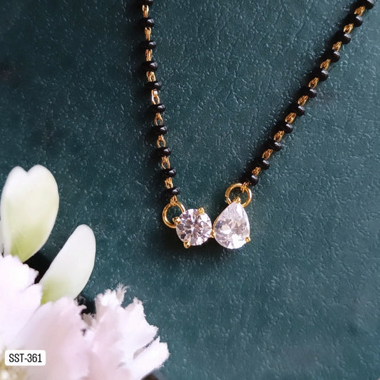 SST 361 | CHARMING DOUBLE STONE MANGALSUTRA