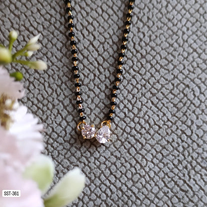 SST 361 | CHARMING DOUBLE STONE MANGALSUTRA