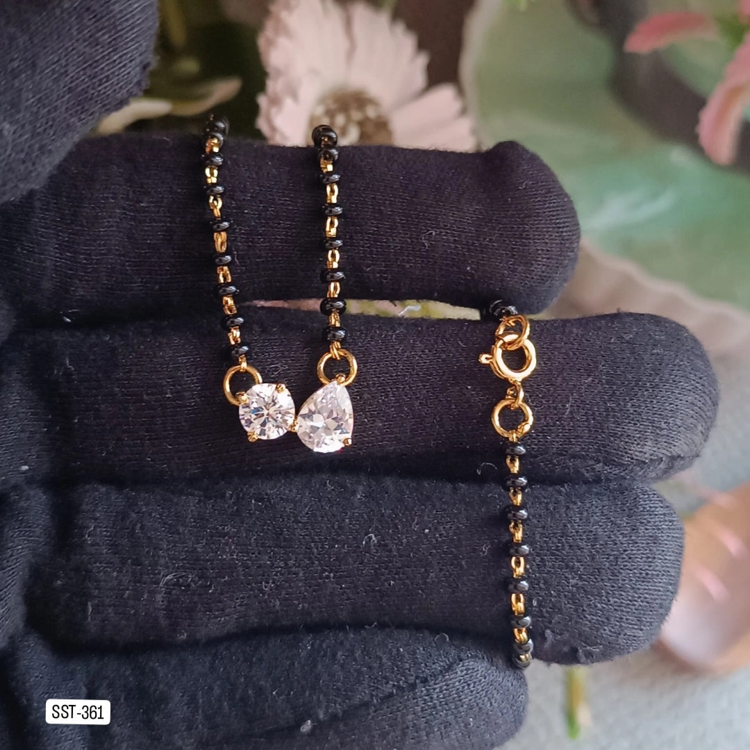 SST 361 | CHARMING DOUBLE STONE MANGALSUTRA