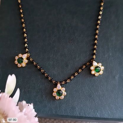 SST 363 | ELEGANT GREEN STONE MANGALSUTRA