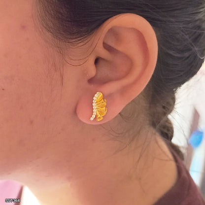 SST 364 | LUMINOUS GEMSTONE WHIRL EARRINGS