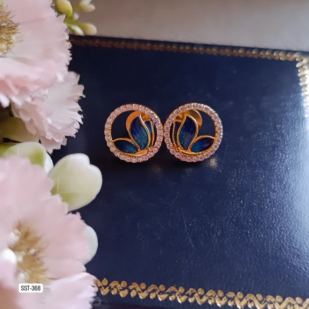 SST 368 |  ELEGANT BUTTERFLY MOTIF STUD EARRINGS