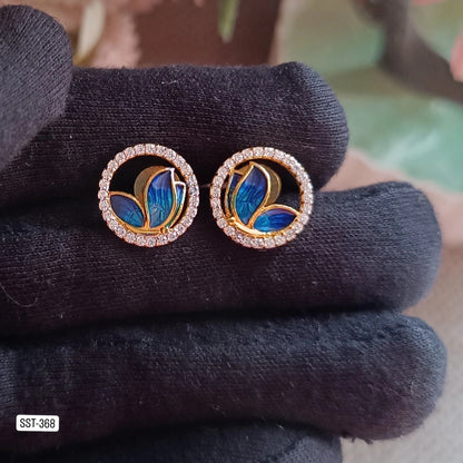 SST 368 |  ELEGANT BUTTERFLY MOTIF STUD EARRINGS