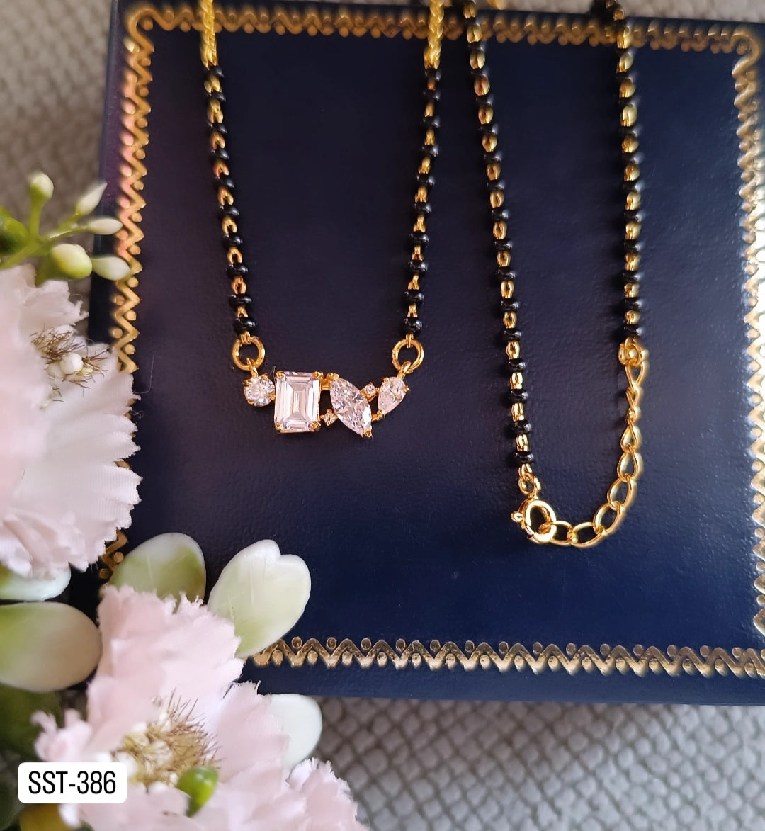SST 386BC | STUNNING CRYSTAL FANCY MANGALSUTRA