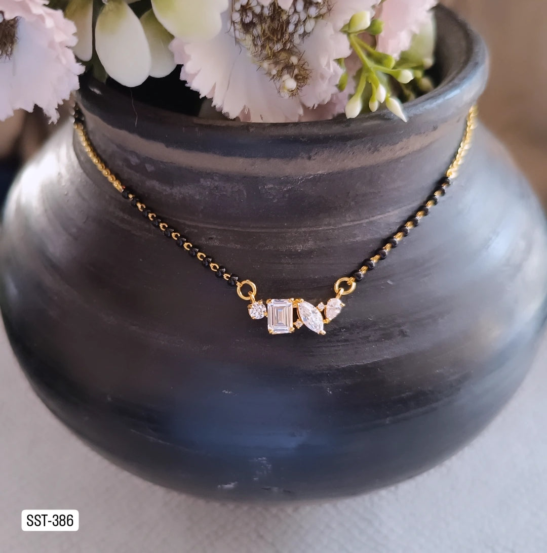 SST 386BC | STUNNING CRYSTAL FANCY MANGALSUTRA