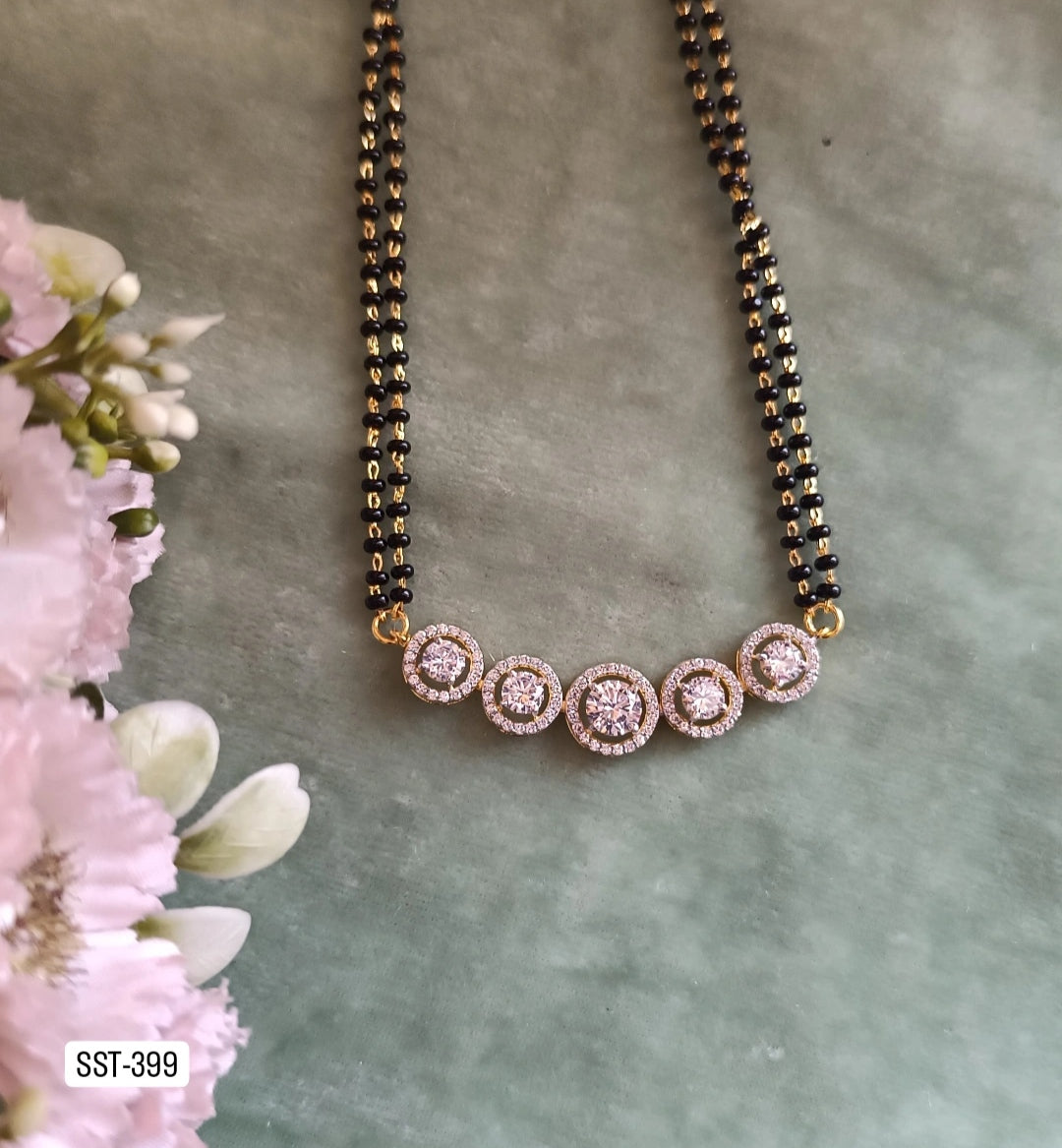SST 399 | ELEGANT CRYSTAL MANGALSUTRA