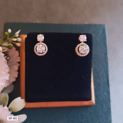 SST 403 | ELEGANT SPARKLING STUD EARRINGS