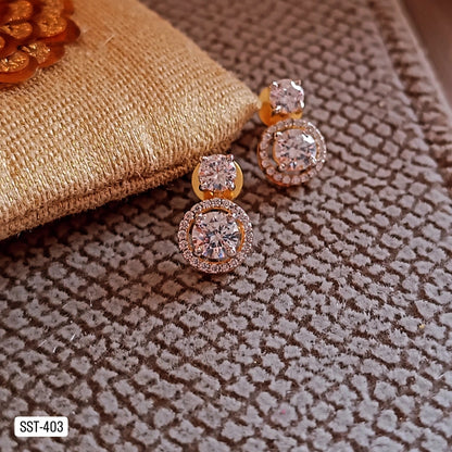 SST 403 | ELEGANT SPARKLING STUD EARRINGS