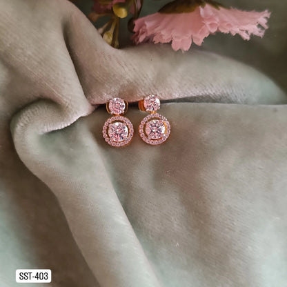 SST 403 | ELEGANT SPARKLING STUD EARRINGS